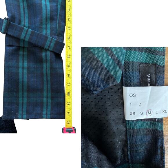 Y2k Tartan Trousers Like New, Belt Ankle, Size Medium - Picture 4 of 8